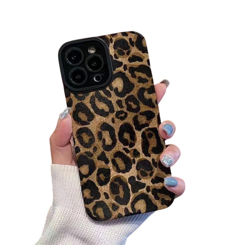 iPhone 14 Pro Max Skal - Guld Leopard