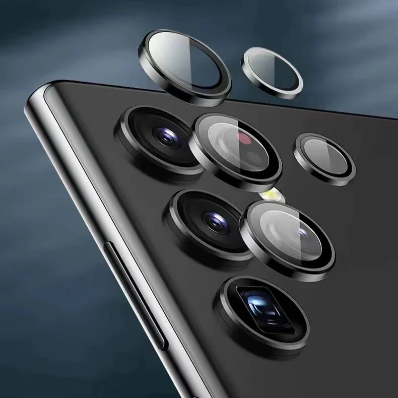 Samsung Galaxy S25 Ultra Linsskydd Härdat Glas - Svart
