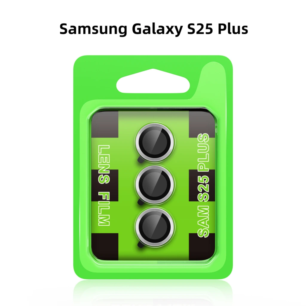 Samsung Galaxy S25 Plus Linsskydd Härdat Glas - Silver