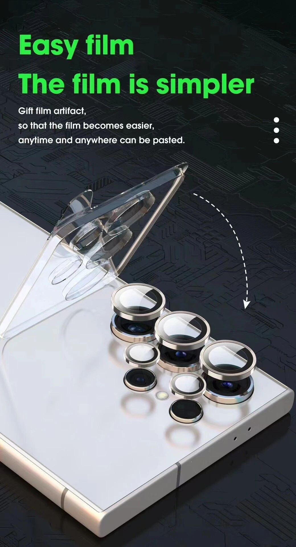 Samsung Galaxy S25 Ultra Linsskydd Härdat Glas - Silver