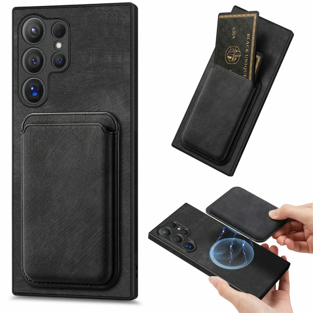 Samsung Galaxy S25 Plus Skal med Kortfack - Svart