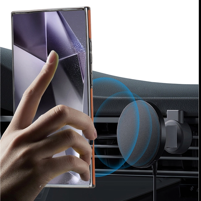Premium Samsung Galaxy S25 Ultra Skal med Stativ - Svart