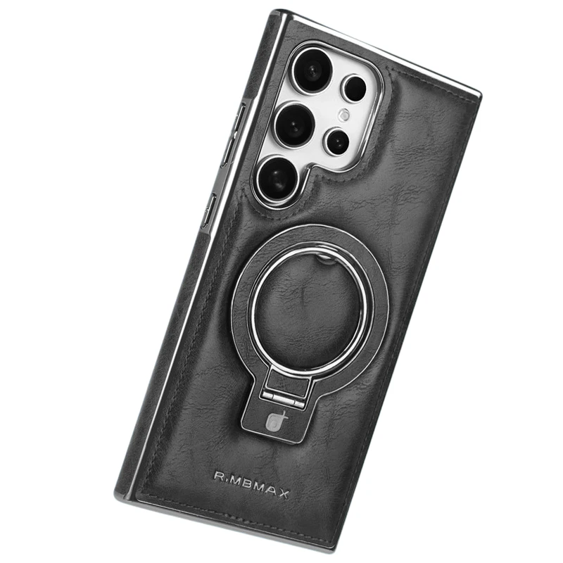 Premium Samsung Galaxy S25 Plus Skal med Stativ - Svart